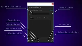 Free/Name Your Price -  After Effects Script | AM Script Manager V1.0 | Demo Tutorial