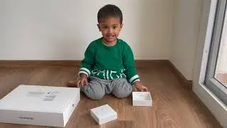 Apple macbook pro 2022 and airpods unboxing with Reyansh