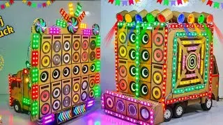 Diy Mini Wedding Dj Road Lights Big Dj Truck | Mini Dj Truck Decoration Light Murti Visarjan Dj