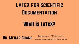 Lecture-2: What is LaTeX? || What is LaTeX?