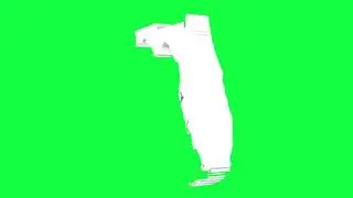 Florida USA Outline Green Screen Animation Loop