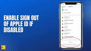 How to sign off Apple ID from iPhone if it is disabled due to restrictions