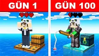 Heronpuppy Issız Adada Günlerce Hayatta Kalıyor! - Minecraft