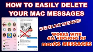 How to delete iMessages and Text Messages in Mac Messages 