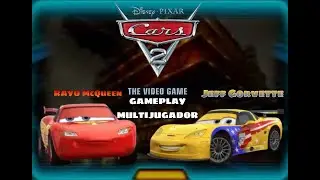Cars 2 El Videojuego PC Gameplay Multijugador Pipiline Sprint Rayo McQueen vs Jeff Gorvette