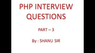 Important php interview question
