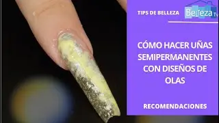 Como hacer uñas semipermanente con diseños de olas - BellezaTv producido Juan Gonzalo Angel Restrepo