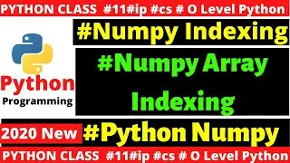 Python Numpy indexing 👈👉 Numpy Array indexing | indexing in numpy