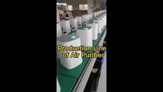 Production line process in factory for Air Purifier Desktop office Babyroom with HEPA filter