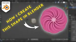 How I Create This Shape in Blender | Blender Tutorial