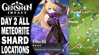 GENSHIN IMPACT - ALL METEORITE SHARD LOCATIONS - FISCHL EVENT - UNKNOWN STAR DAY 2 GUIDE!!