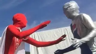 Pepsiman and Coke Man make up???