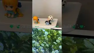 🍃a cute monitor shelf for figurines 