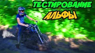 НА МОПЕДЕ АЛЬФЕ ПО ГРЯЗИ / АЛЬФА НА БЕЗДОРОЖЬЕ / ТЕСТИРОВАНИЕ АЛЬФЫ ПО ОФФРОАДУ .