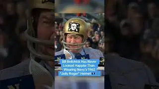 New England Patriots' Bill Belichick Puts On Navy Football Helmet On 