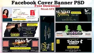 Facebook Cover Banner Template Free Download || Nitesh GFX ||