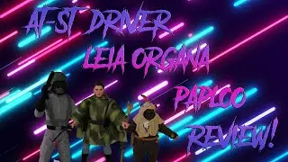 Walmart Exclusive AT-ST Driver, Princess Leia (Endor), & Paploo Figure Review
