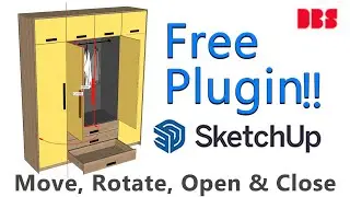 FREE SketchUp Extension For Animating Doors and Drawers