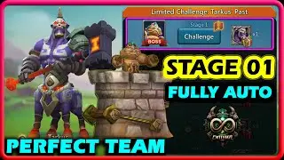 Lords Mobile Limited Challenge Tarkus Past Stage 1 Fully Auto | Vengeful Centaur Stage 1 Fully Auto