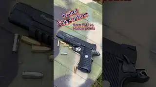 Bullet Claymation: 9mm FMJ vs. Hollow points