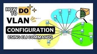 How to do VLAN Configuration using CLI Commands | Cisco Packet Tracer Tutorial Part 06