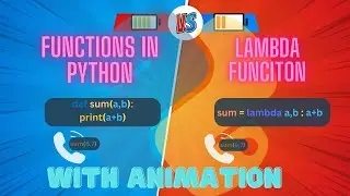 Visually understand Python functions and lambda functions || coding through visuals