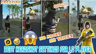 Best headshot settings for LD Player (best emulator for play free fire)