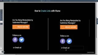 Learn How to Create Links Using Visme - Link text, shapes and icons to Websites, or Social Media