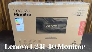 Lenovo L24i-40 24-inch Monitor Unboxing & First Impressions | Best Budget Monitor? #unboxing