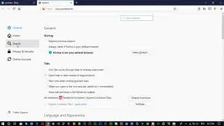 How to change default search engine on Mozilla Firefox Browser in Window 10