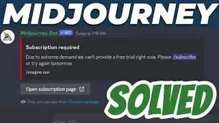 Due to extreme demand we can't provide a free trial right now Midjourney problem SOLVED