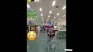 #white #lady shopping went wrong  flooded #supermarket