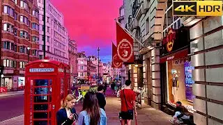 Magical Sunset Walk Through London:Capturing the City's Beauty [4K HDR]