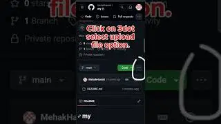 How to upload project on GitHub repository 