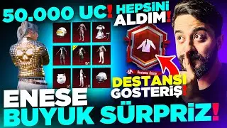 ENESE BÜYÜK SÜPRİZ! HESABINA GİRİP BİRSÜRÜ DESTANSI ALDIM! DESTANSI GÖSTERİŞ OLDU! PUBG Mobile