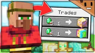 Minecraft, But Villagers Trade Lucky Blocks...