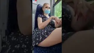 Granate Styling, travelling barefoot by train, minidress