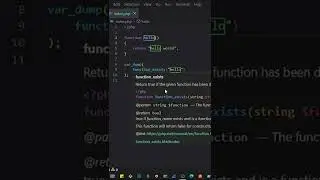function_exists in php #27 ✔✨  // Top 100 PHP functions used in 2022  