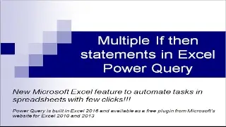 Introduction to Excel Power Query # 1 (c), Transform ribbon