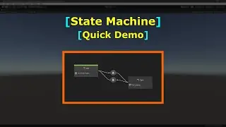 State Machine Quick Demo | Spinning a cube | Cube rotation | Visual Scripting | Unity Game Engine