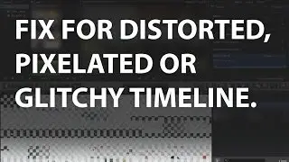 Final Cut Pro X: Pixelated Timeline Problem / Timeline Glitch Fix.
