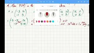 How to use the Cayley Hamilton Theorem to calculate A⁴. (Linear Algebra)