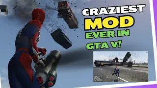 LASER GUN That Shoots BUSES in GTA V! Crazy MOD EXPERIMENT!