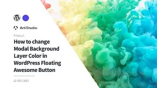How to change Modal Background Layer Color in WordPress Floating Awesome Button