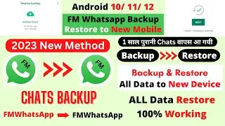 How to Backup and Restore FM WhatsApp Chats in 2023 || Technical Rex