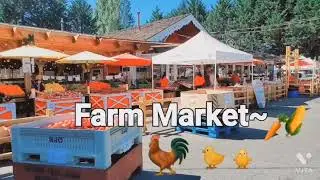 Farm market full of fresh vegetables and fruits 😋