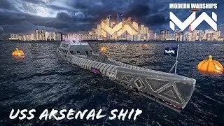 modern warships - USS arsenal ship - most expensive ship on the game - online gameplay