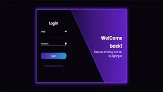 Animated Login and signup form in HTML and CSS | Create a Stunning Login Page HTML CSS