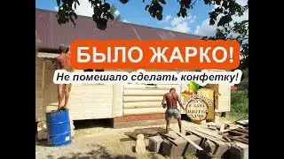 НОВАЯ Баня 3 на 9 с ХОЗБЛОКОМ для Дачи # БАНЯ из БРЕВНА с ХозБлоком 2016 год