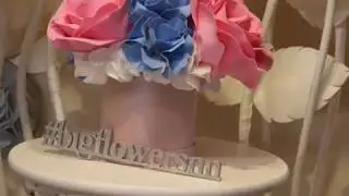 МК гортензия для шляпной коробки